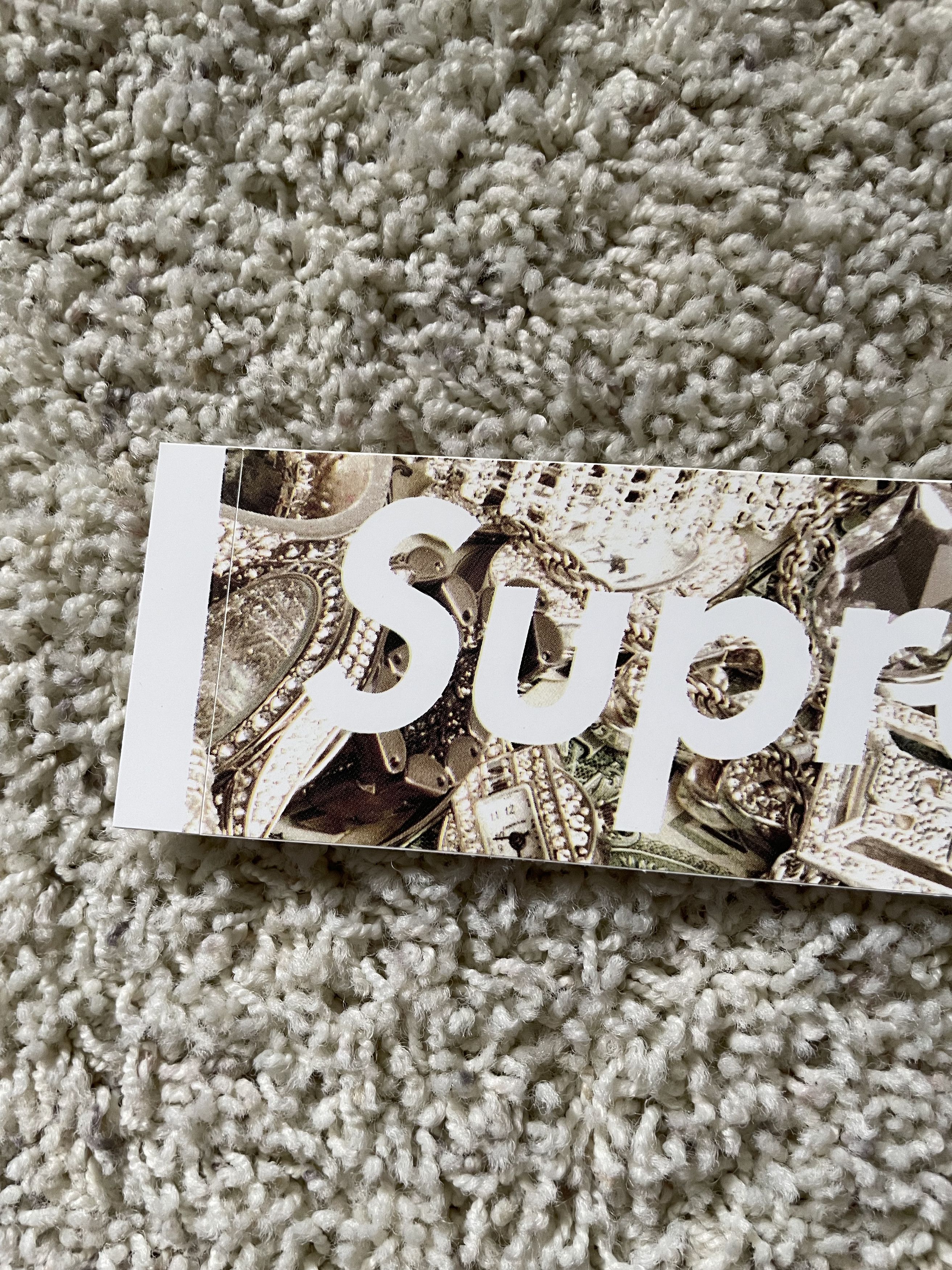Supreme Bling Box Logo Money Sticker Size ONE SIZE - 2 Thumbnail