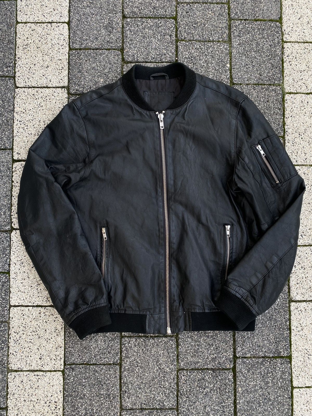 Vintage Italian vintage leather bomber jacket Size US M / EU 48-50 / 2 - 1 Thumbnail