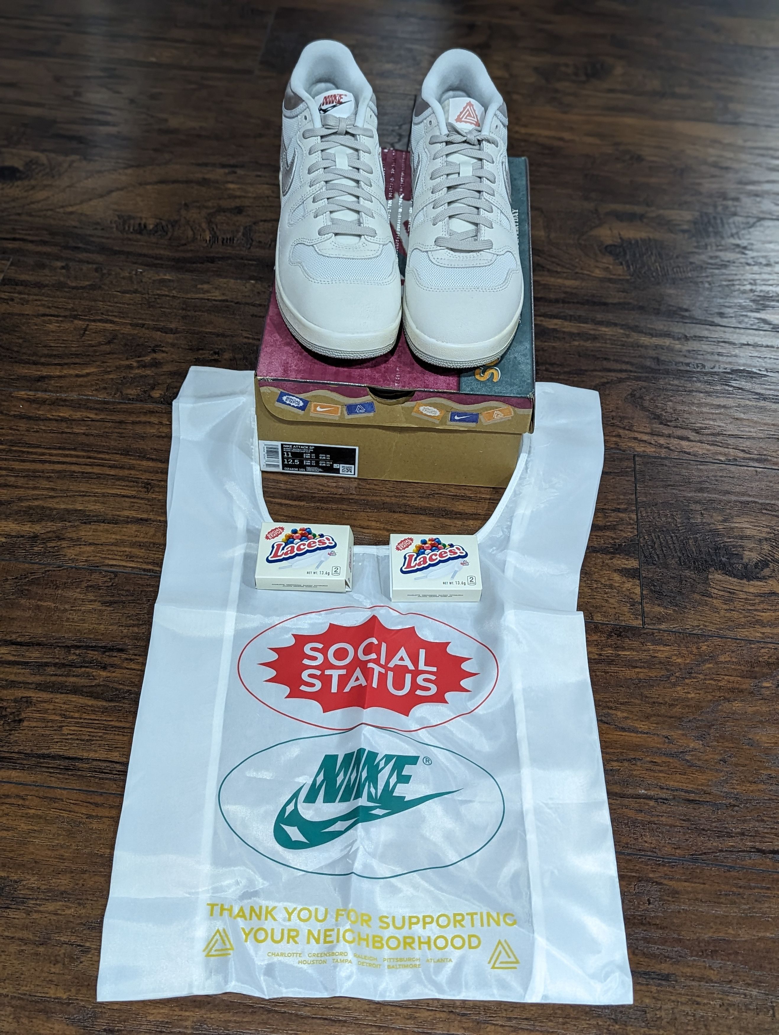 Nike × Social Status Social Status x Nike Attack Silver Lining Size US 11 / EU 44 - 7 Thumbnail