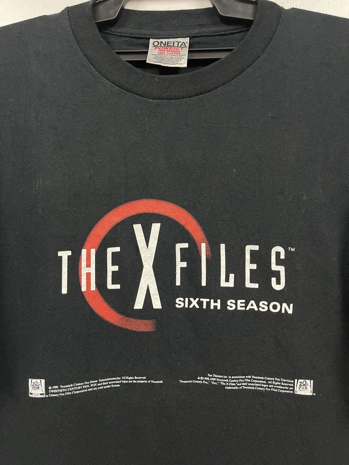 Vintage 1998 The X Files Sixth Season Movie Shirt