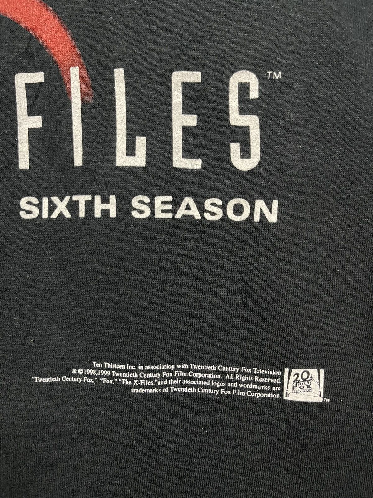 Vintage 1998 The X Files Sixth Season Movie Shirt
