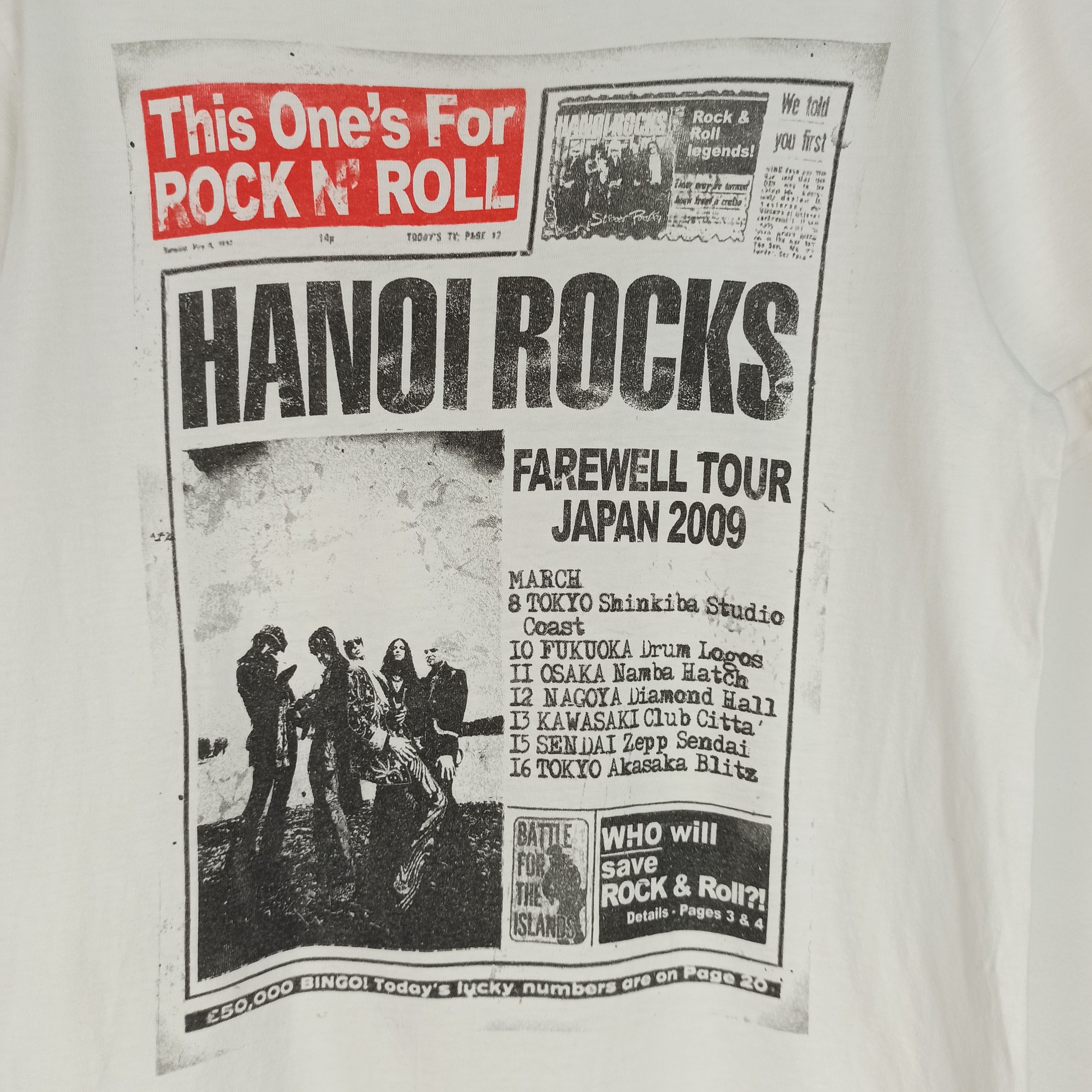 Band Tees Vintage Hanoi Rocks Band Tee Size US M / EU 48-50 / 2 - 2 Thumbnail