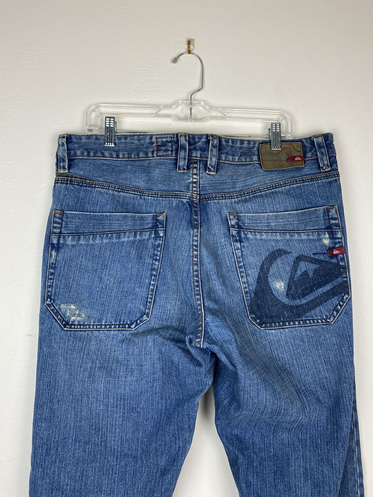 Quiksilver Vintage Quiksilver Denim Jeans Back Logo 90’s Surf Y2K Size US 36 / EU 52 - 9 Thumbnail