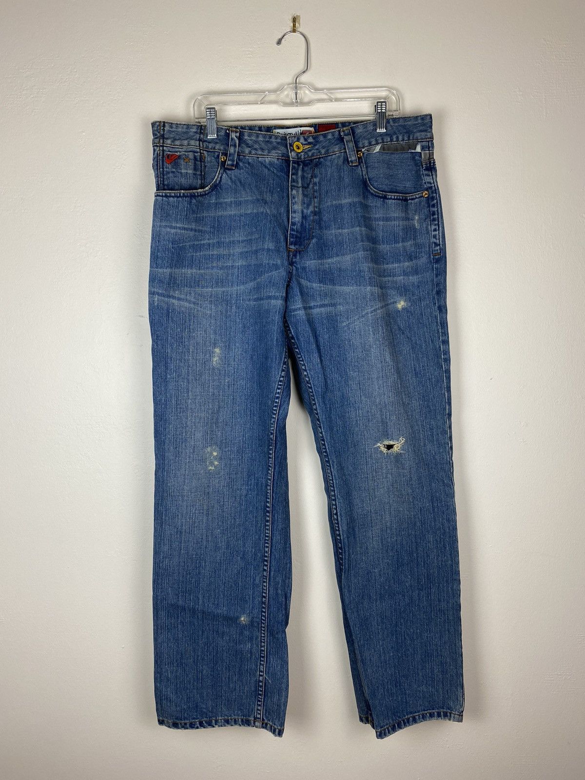 Quiksilver Vintage Quiksilver Denim Jeans Back Logo 90’s Surf Y2K Size US 36 / EU 52 - 2 Thumbnail