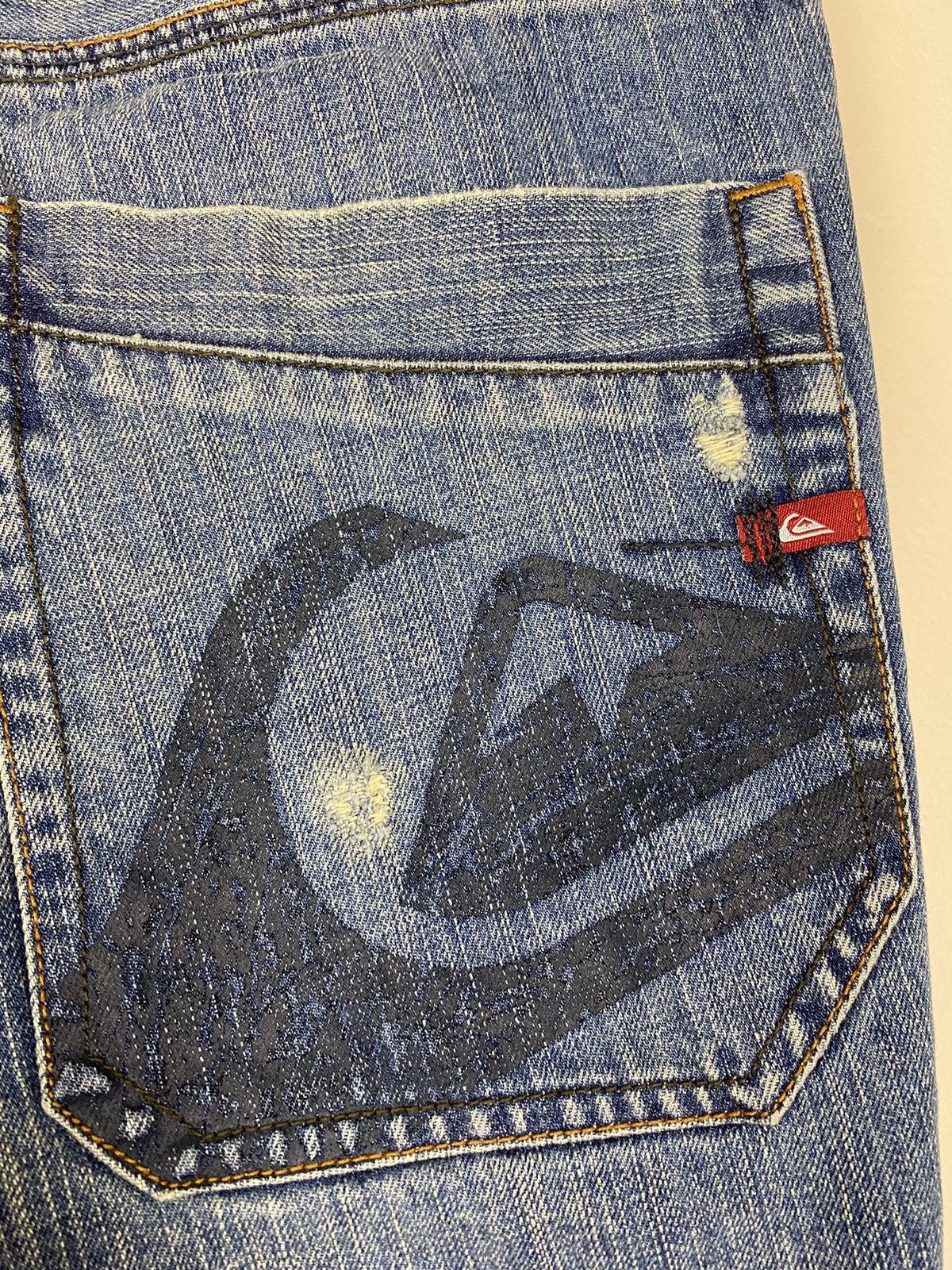 Quiksilver Vintage Quiksilver Denim Jeans Back Logo 90’s Surf Y2K Size US 36 / EU 52 - 14 Thumbnail