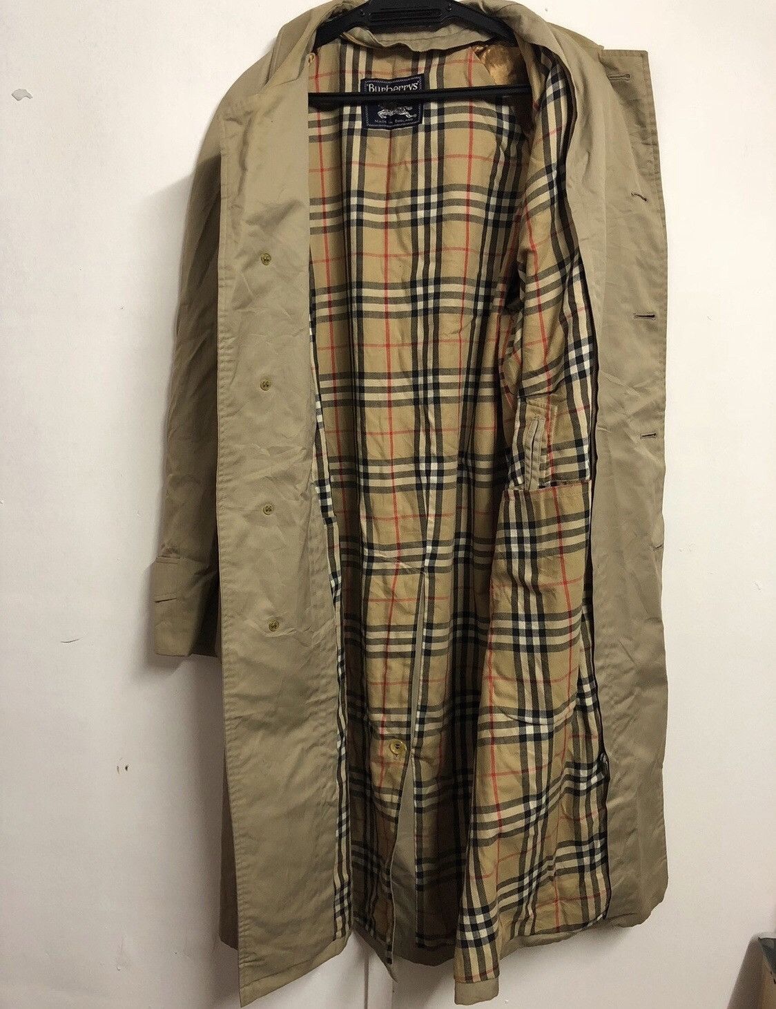Burberry Prorsum Vintage Burberrys Prorsum Nova Check Trench Coat Jacket Size US M / EU 48-50 / 2 - 2 Thumbnail