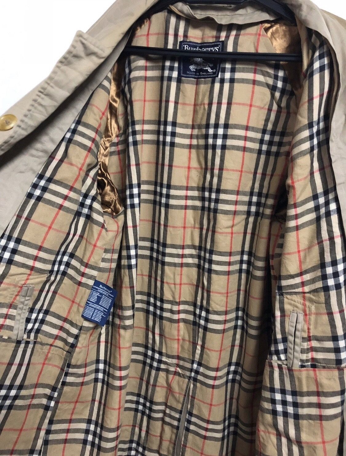 Burberry Prorsum Vintage Burberrys Prorsum Nova Check Trench Coat Jacket Size US M / EU 48-50 / 2 - 3 Thumbnail