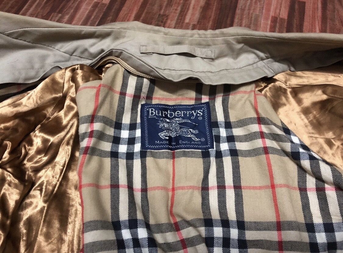 Burberry Prorsum Vintage Burberrys Prorsum Nova Check Trench Coat Jacket Size US M / EU 48-50 / 2 - 4 Thumbnail