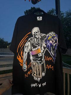 Phoenix Suns X Warren Lotas The Final Shot Purple Skeleton shirt