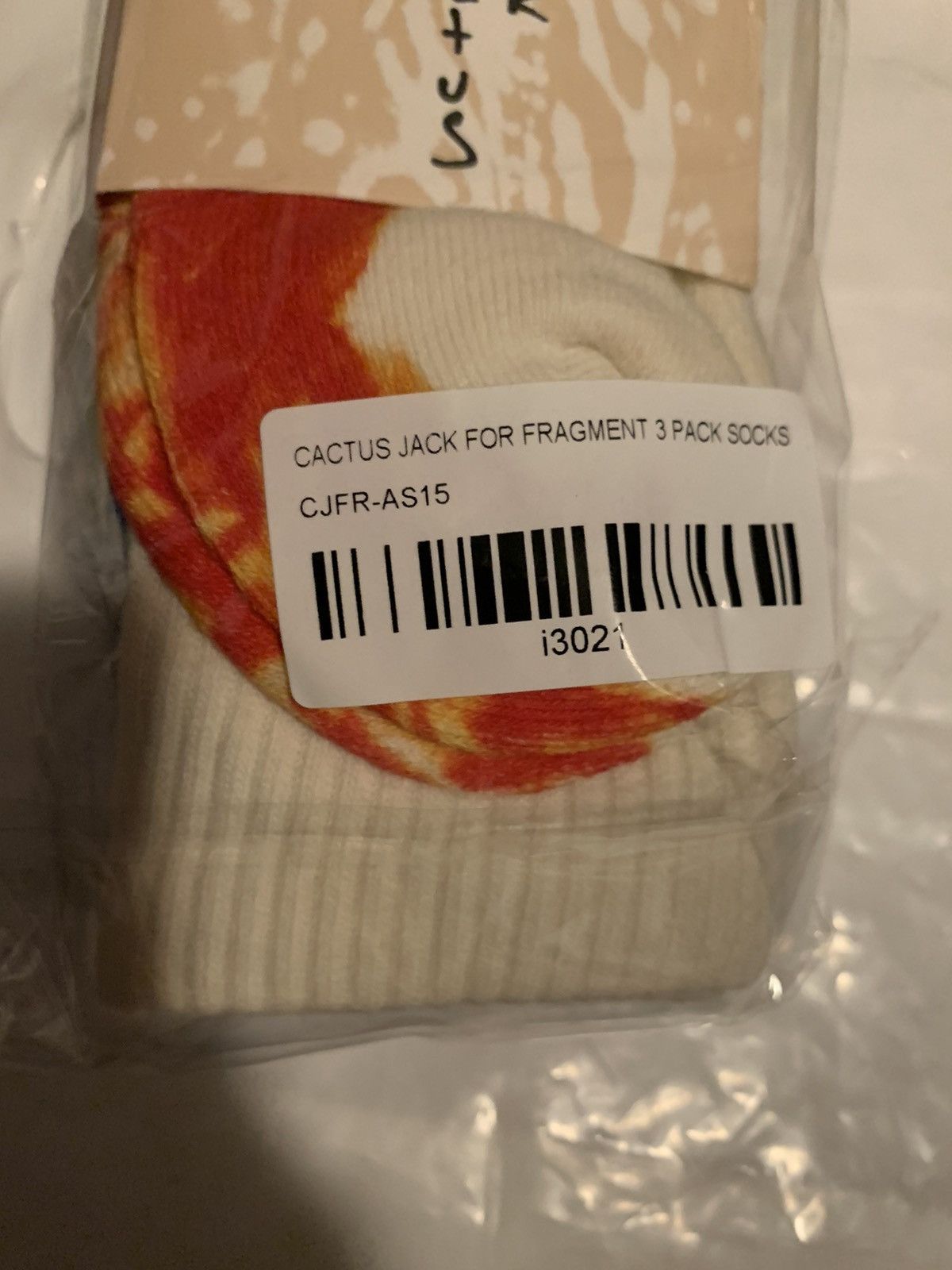 CACTUS JACK×FRAGMENT 3pack socks travis scott cactus socks