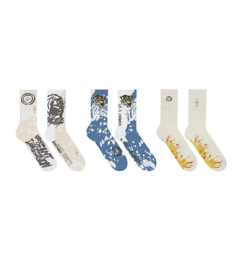 Travis Scott Travis Scott Cactus Jack Trails Logo Hiking Socks 3