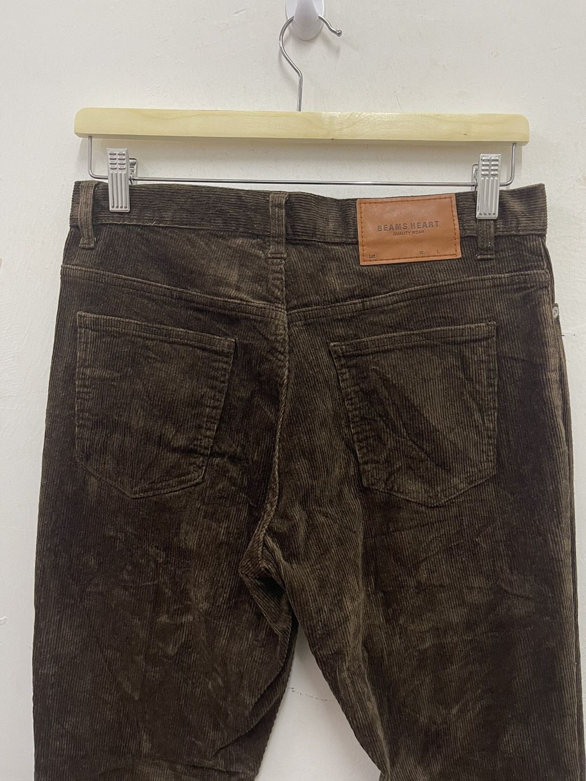 Beams Plus Rare Vintage BEAMS HEART Corduroy Sheep Skin Stretch Pant Size US 29 - 2 Thumbnail