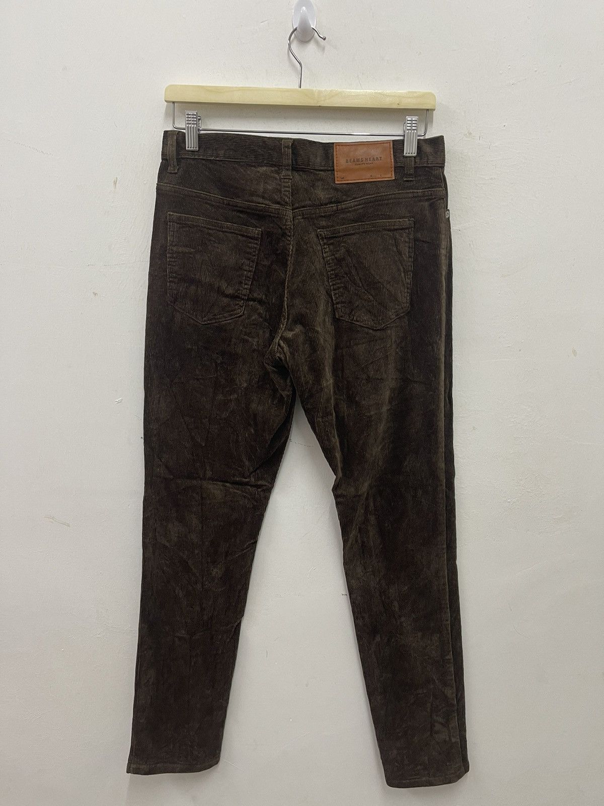 Beams Plus Rare Vintage BEAMS HEART Corduroy Sheep Skin Stretch Pant Size US 29 - 1 Thumbnail