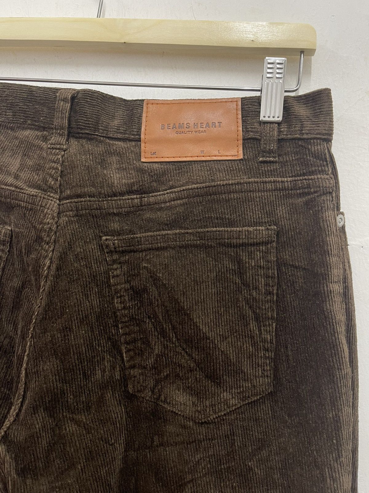 Beams Plus Rare Vintage BEAMS HEART Corduroy Sheep Skin Stretch Pant Size US 29 - 3 Thumbnail