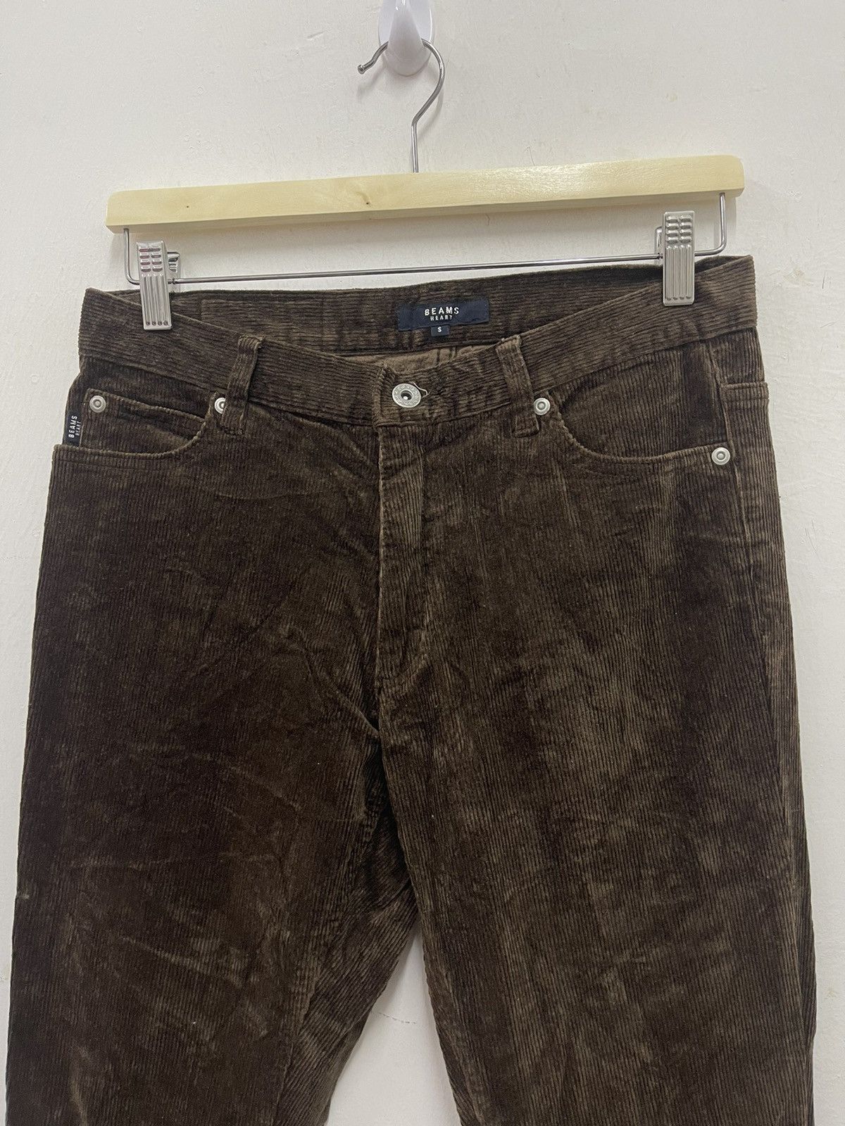 Beams Plus Rare Vintage BEAMS HEART Corduroy Sheep Skin Stretch Pant Size US 29 - 5 Thumbnail