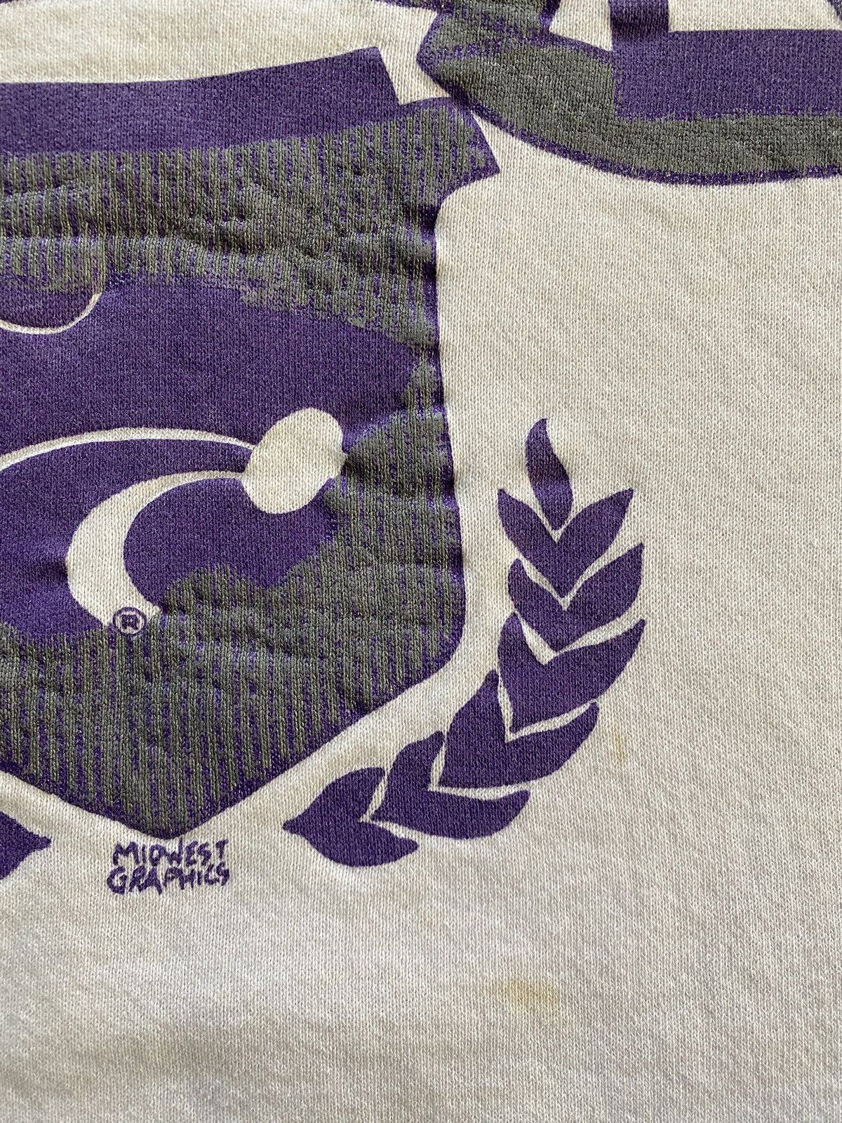 NCAA Vintage 80s Kansas State Wildcats Raglan Crewneck Sweatshirt Size US L / EU 52-54 / 3 - 12 Thumbnail