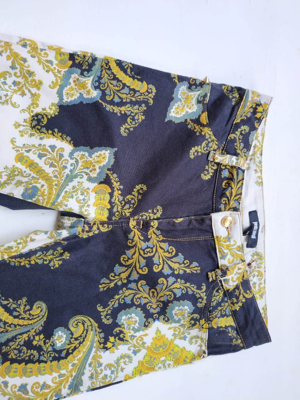 Just Cavalli Fit 28 to 29, Just Cavalli Paisley Stretch Pants Size 29" - 7 Thumbnail