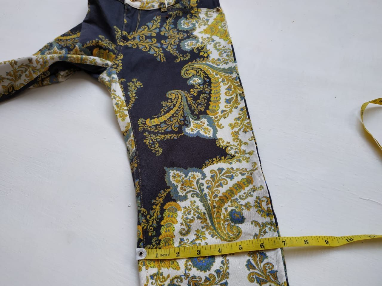 Just Cavalli Fit 28 to 29, Just Cavalli Paisley Stretch Pants Size 29" - 10 Thumbnail