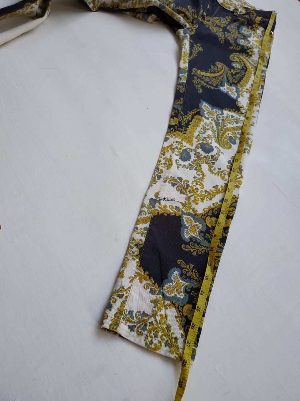 Just Cavalli Fit 28 to 29, Just Cavalli Paisley Stretch Pants Size 29" - 12 Thumbnail