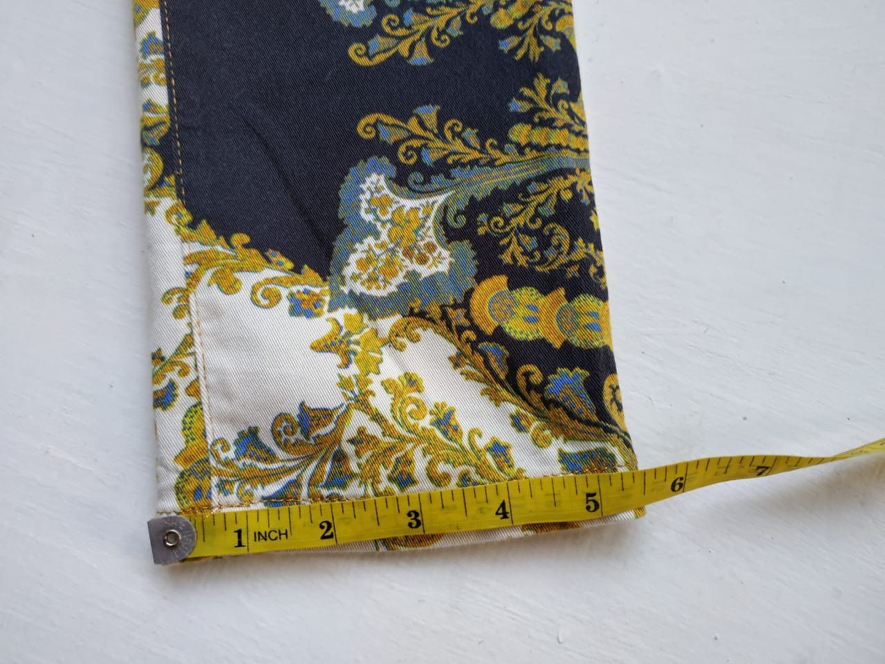 Just Cavalli Fit 28 to 29, Just Cavalli Paisley Stretch Pants Size 29" - 9 Thumbnail