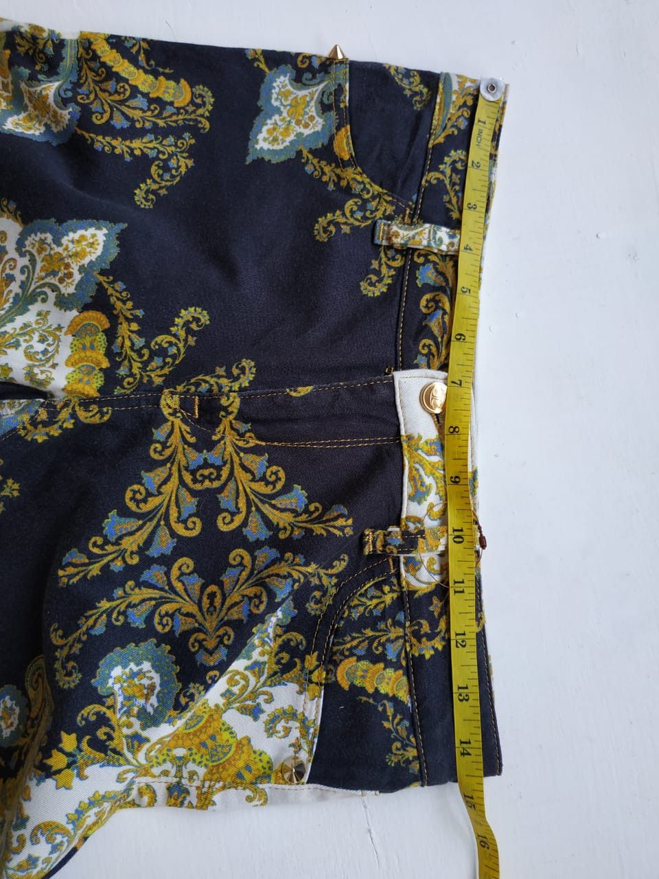 Just Cavalli Fit 28 to 29, Just Cavalli Paisley Stretch Pants Size 29" - 15 Thumbnail