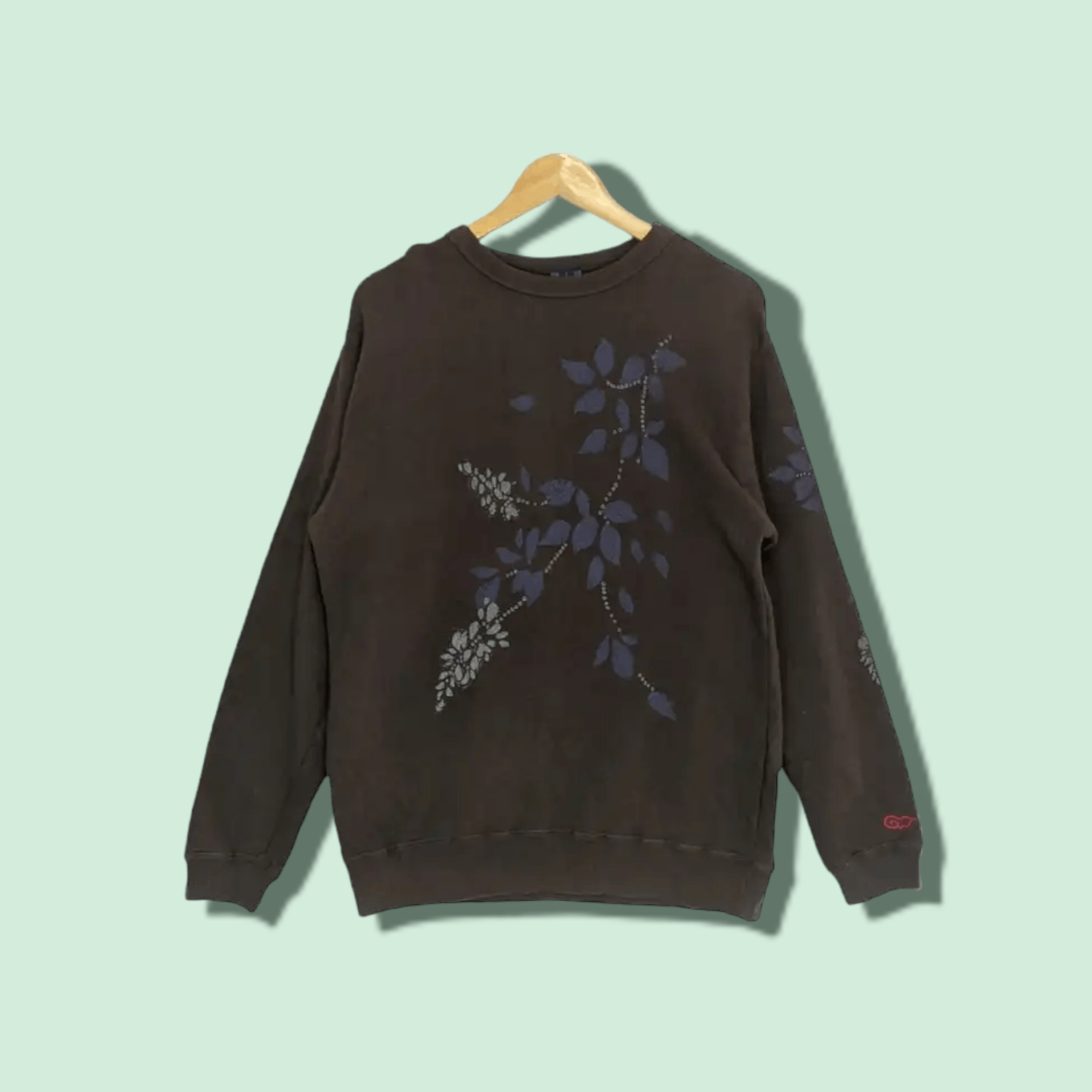 Global Work Japan GLOBAL WORK Art Flower Painted Jumper Sweatshirt Size US S / EU 44-46 / 1 - 1 Thumbnail