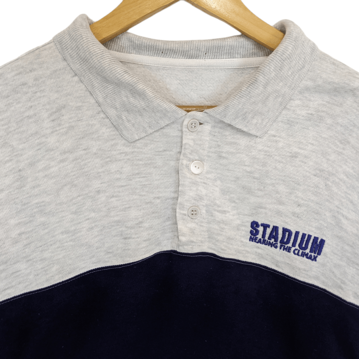 Japanese Brand Vintage STADIUM Sportswear Polo Jumper Sweatshirt Size US L / EU 52-54 / 3 - 4 Thumbnail