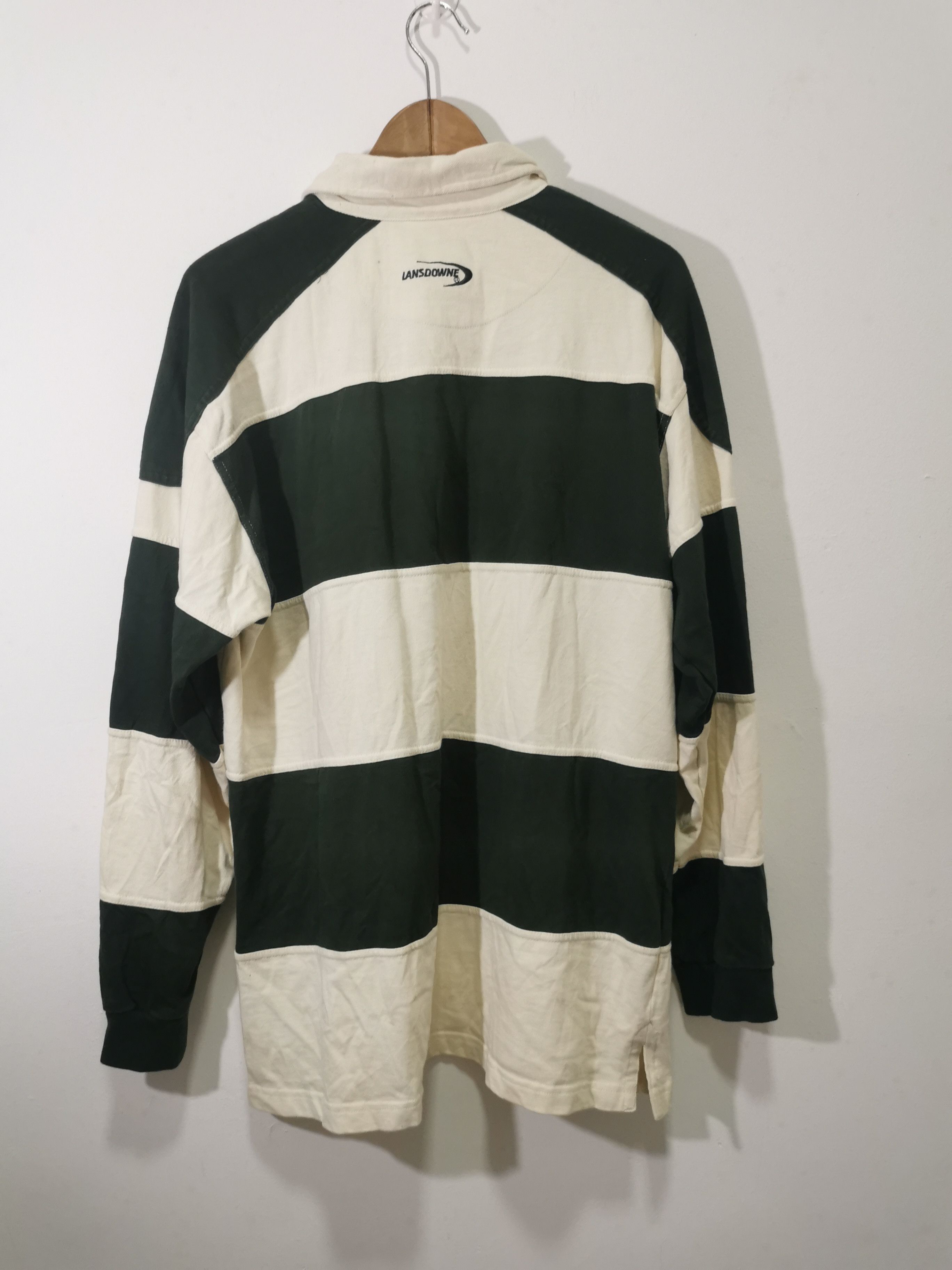 Vintage Vintage Lansdowne Ireland Stripe Rugby Shirt Size US XL / EU 56 / 4 - 5 Thumbnail