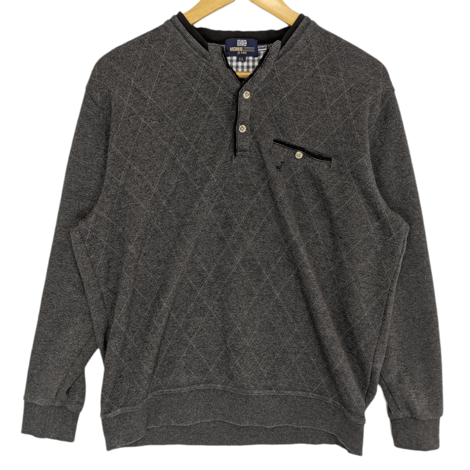 Japanese Brand MICHIKO KOSHINO LONDON Retro Jumper Sweatshirt For Women Size ONE SIZE - 2 Thumbnail