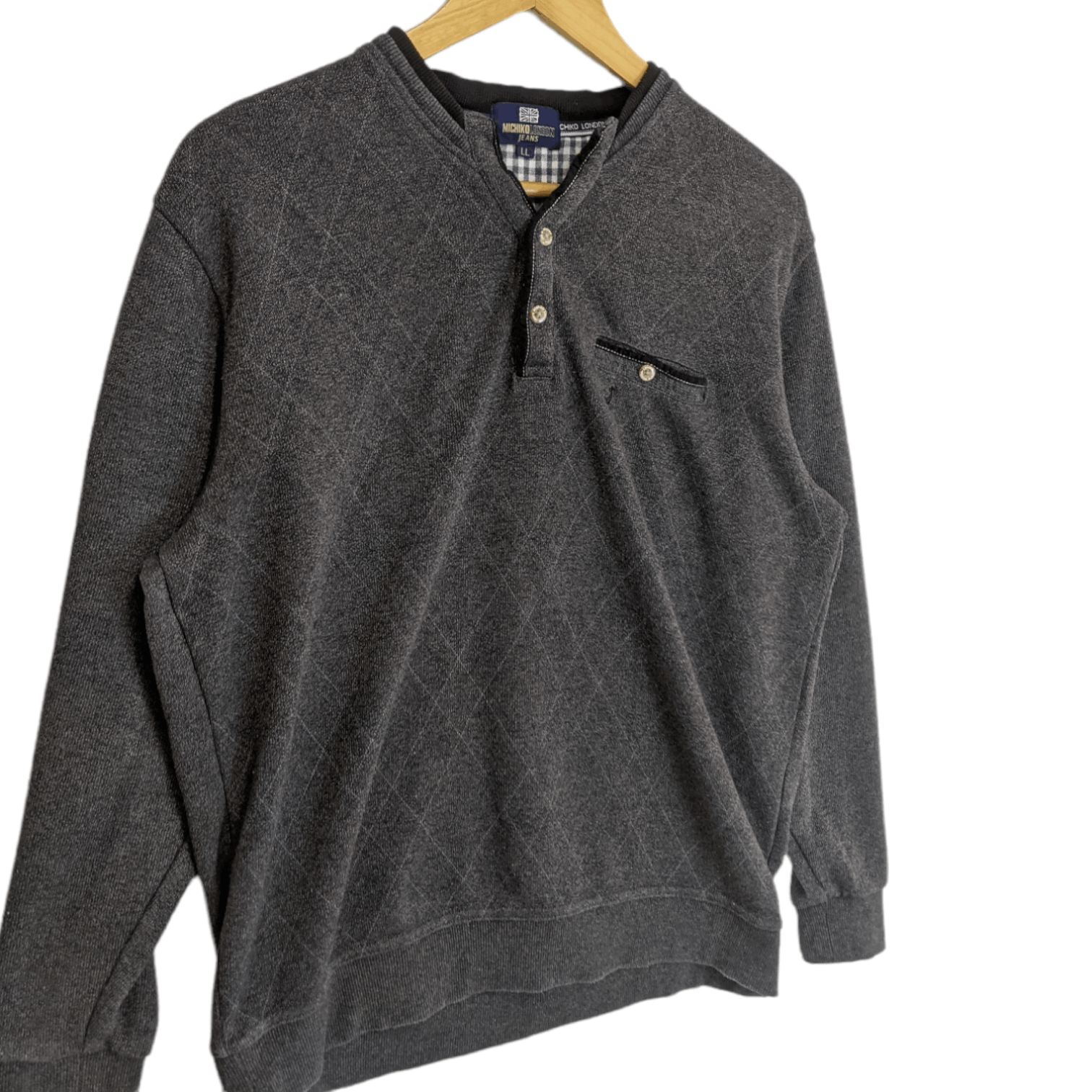 Japanese Brand MICHIKO KOSHINO LONDON Retro Jumper Sweatshirt For Women Size ONE SIZE - 3 Thumbnail