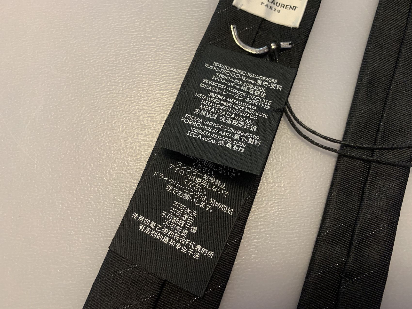Saint Laurent Paris SS'19 Tie Pin Stripes Size ONE SIZE - 4 Thumbnail