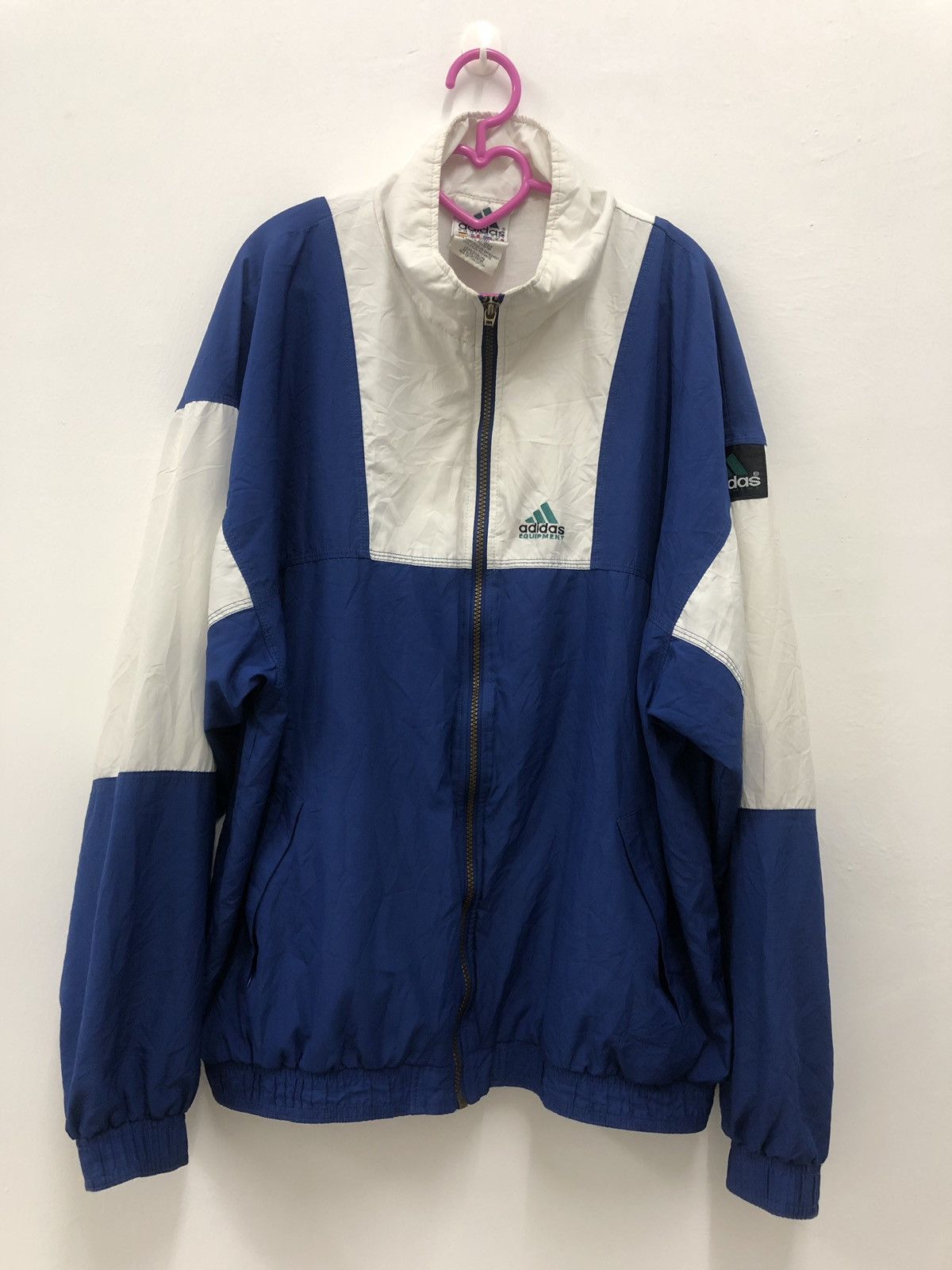 Adidas Rare 90s Vintage Adidas Equipments Sweater Jacket Size US L / EU 52-54 / 3 - 1 Thumbnail