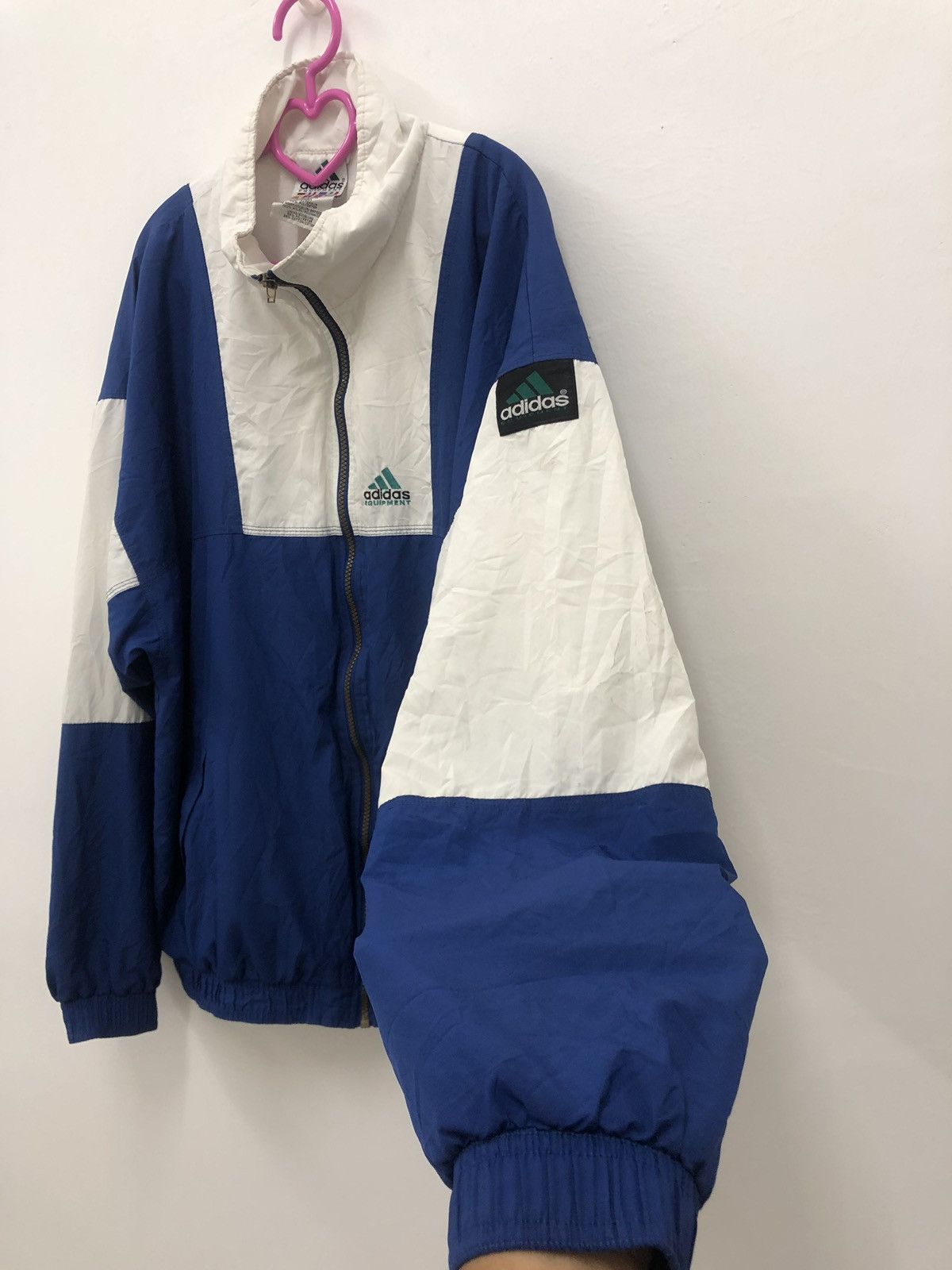 Adidas Rare 90s Vintage Adidas Equipments Sweater Jacket Size US L / EU 52-54 / 3 - 2 Thumbnail