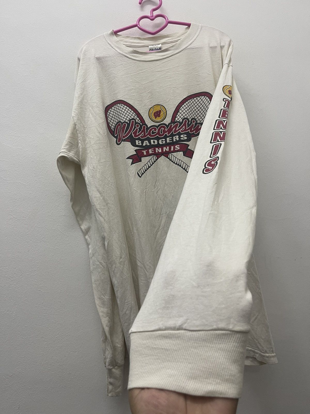 Vintage Rare Vintage WISCONSIN Badgers Tennis Size US L / EU 52-54 / 3 - 3 Thumbnail