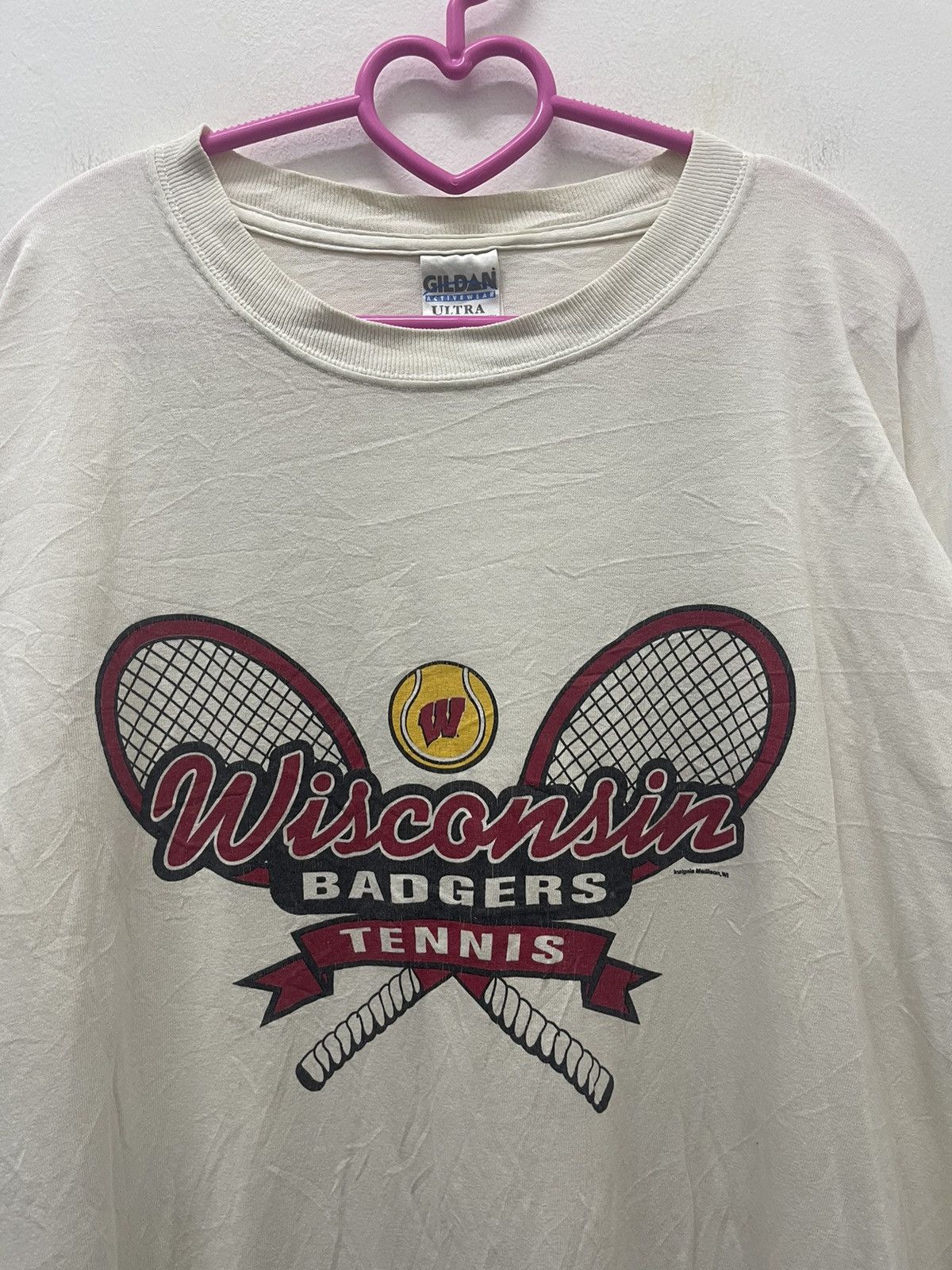 Vintage Rare Vintage WISCONSIN Badgers Tennis Size US L / EU 52-54 / 3 - 2 Thumbnail