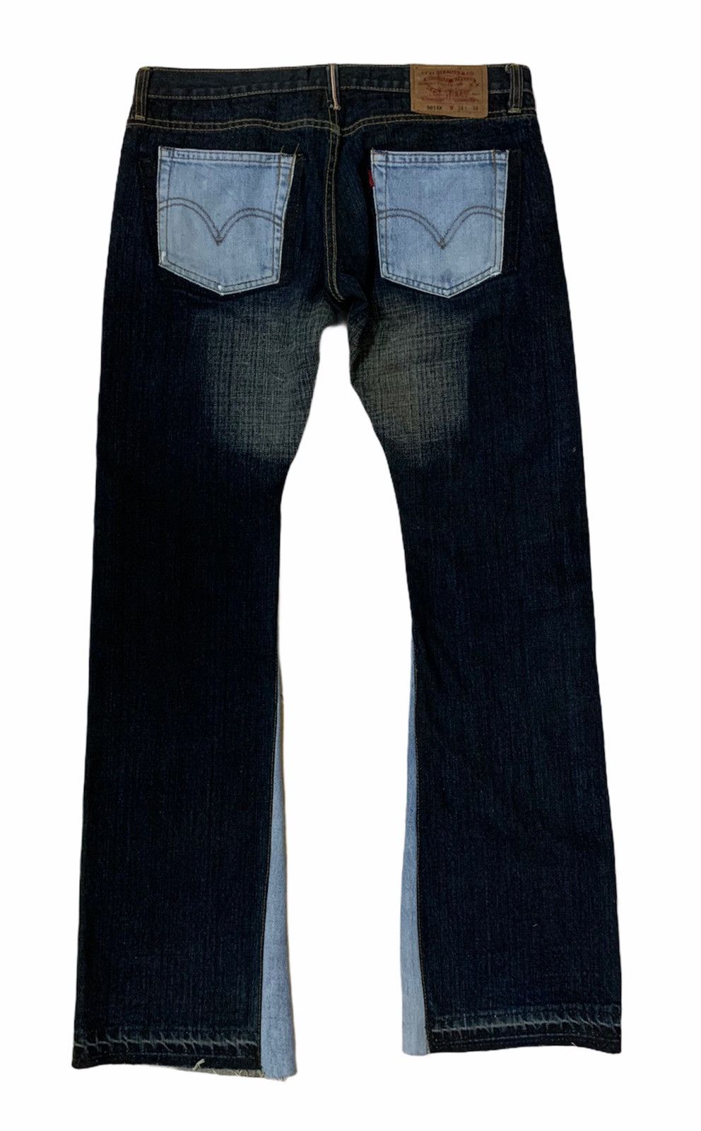 If Six Was Nine × Levi's Vintage Clothing × Vintage 🔥 Flare Jeans Levis 501 Redline Release Hem Pants Size US 32 / EU 48 - 2 Thumbnail