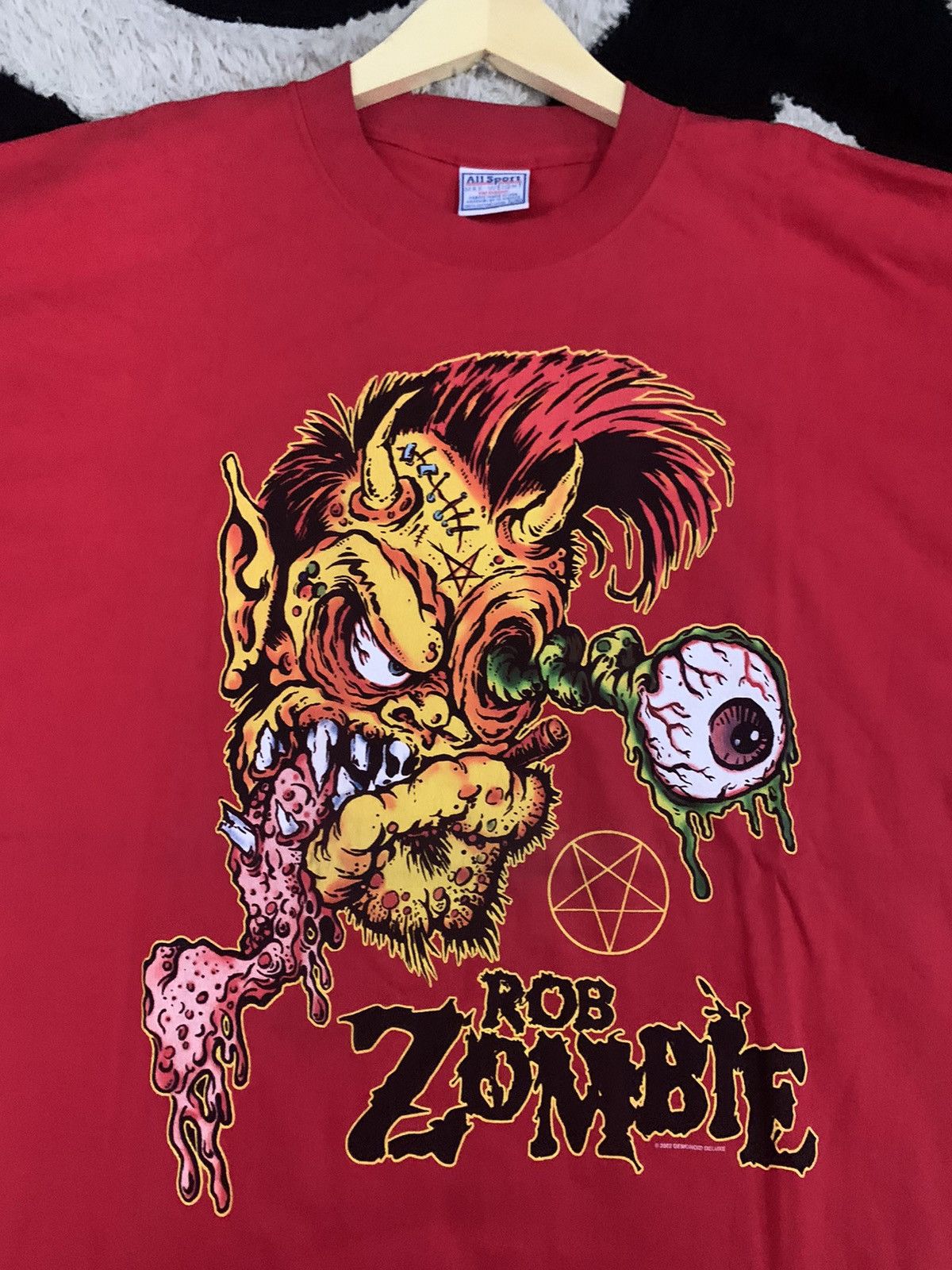 All Sport Vintage Rob Zombie Shirt Demonoid 2002, White Zombie Size US XL / EU 56 / 4 - 1 Thumbnail