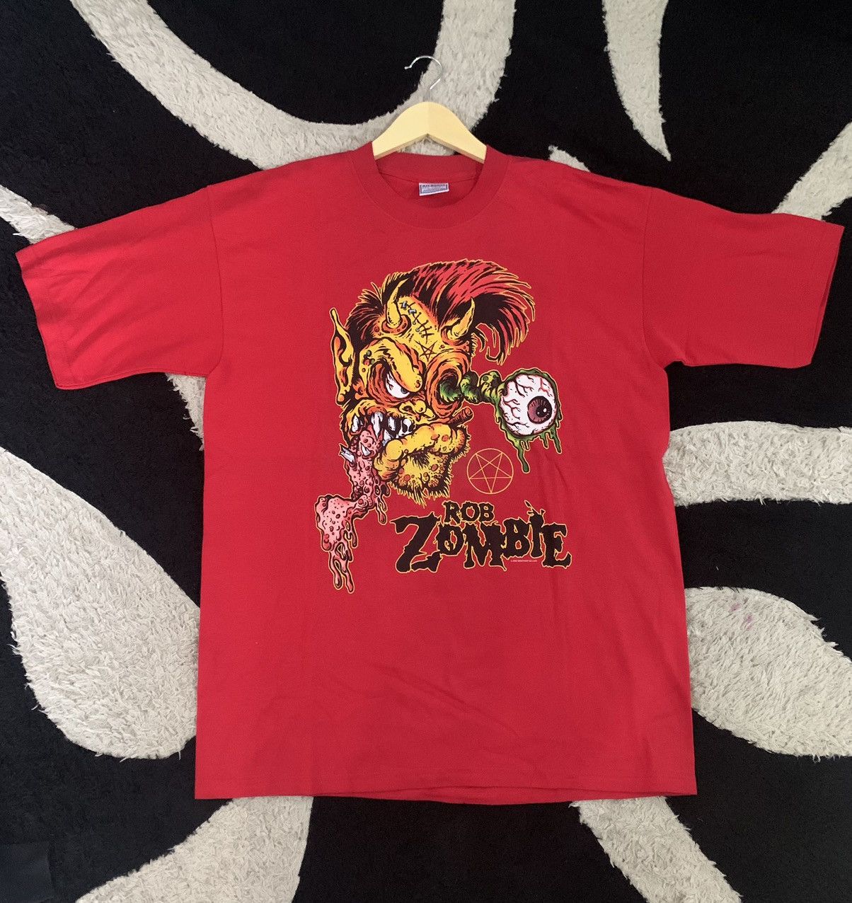 All Sport Vintage Rob Zombie Shirt Demonoid 2002, White Zombie Size US XL / EU 56 / 4 - 2 Thumbnail