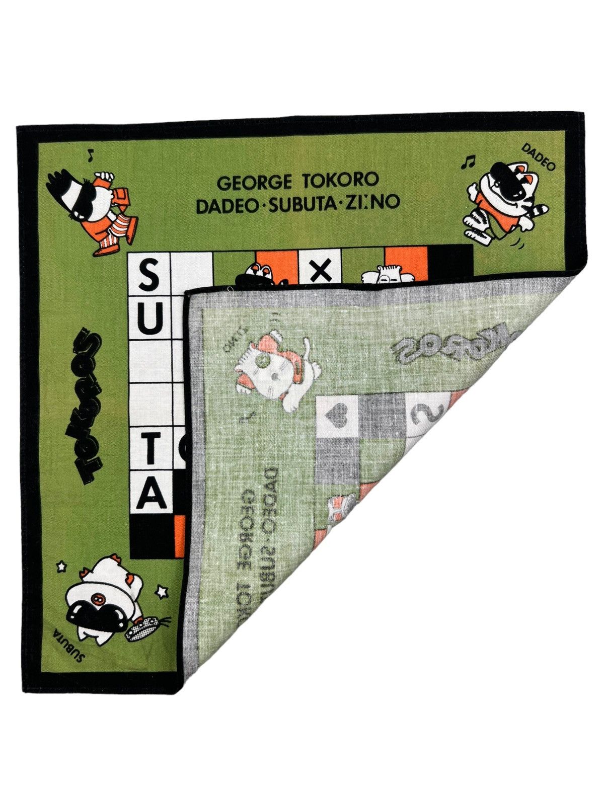 Anime Geogre Tokoro Tokoros Handkerchief Neckerchief Pocketsquare Size ONE SIZE - 4 Thumbnail