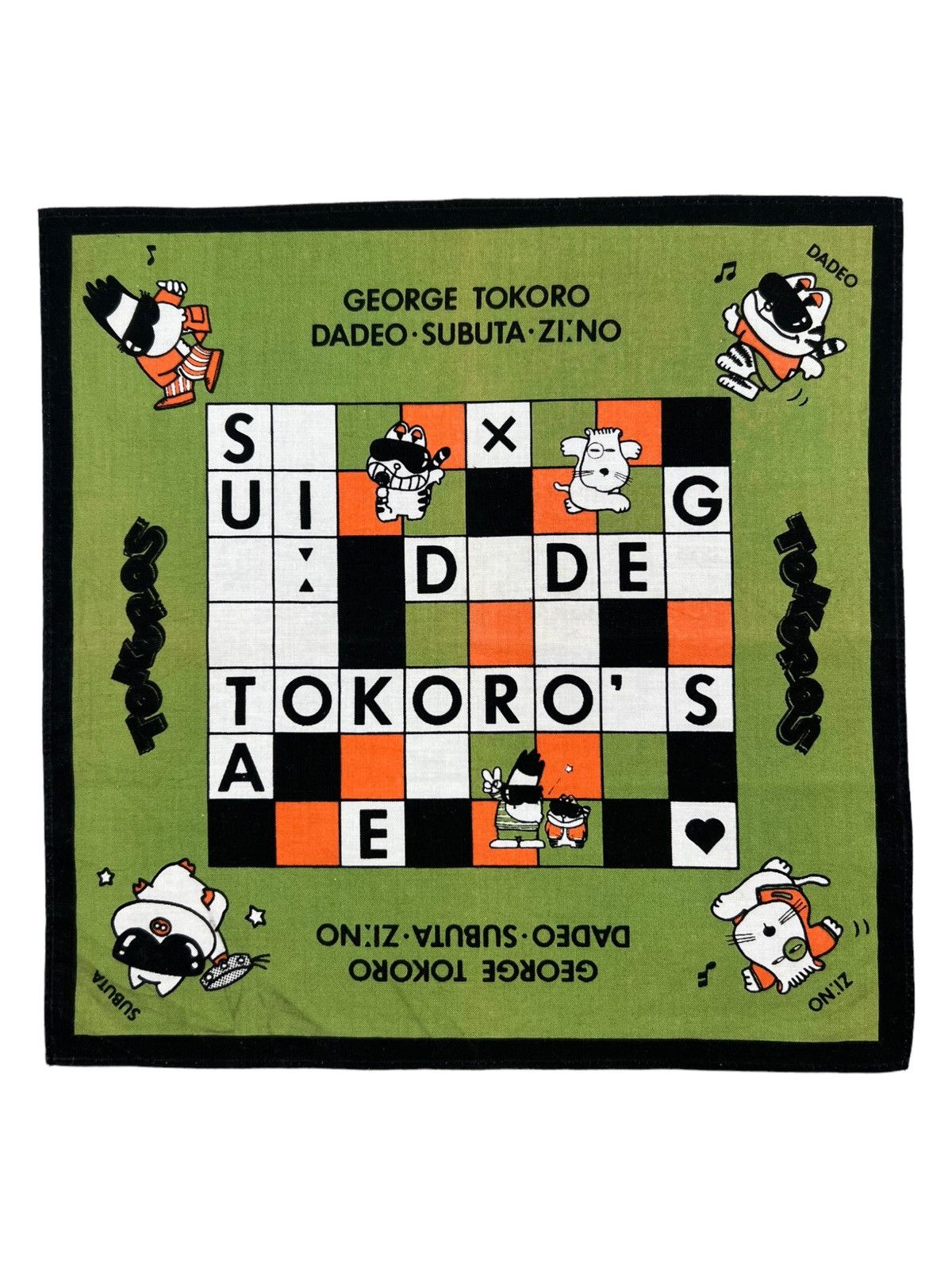 Anime Geogre Tokoro Tokoros Handkerchief Neckerchief Pocketsquare Size ONE SIZE - 1 Thumbnail