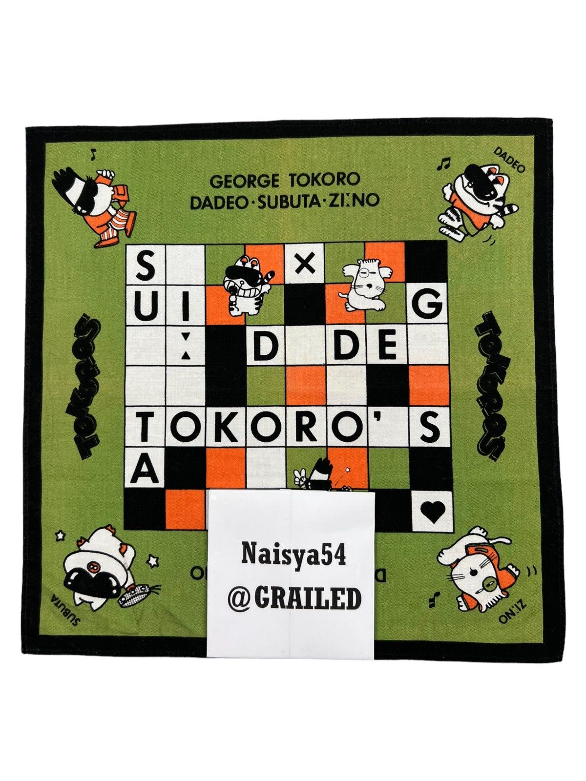 Anime Geogre Tokoro Tokoros Handkerchief Neckerchief Pocketsquare Size ONE SIZE - 6 Thumbnail