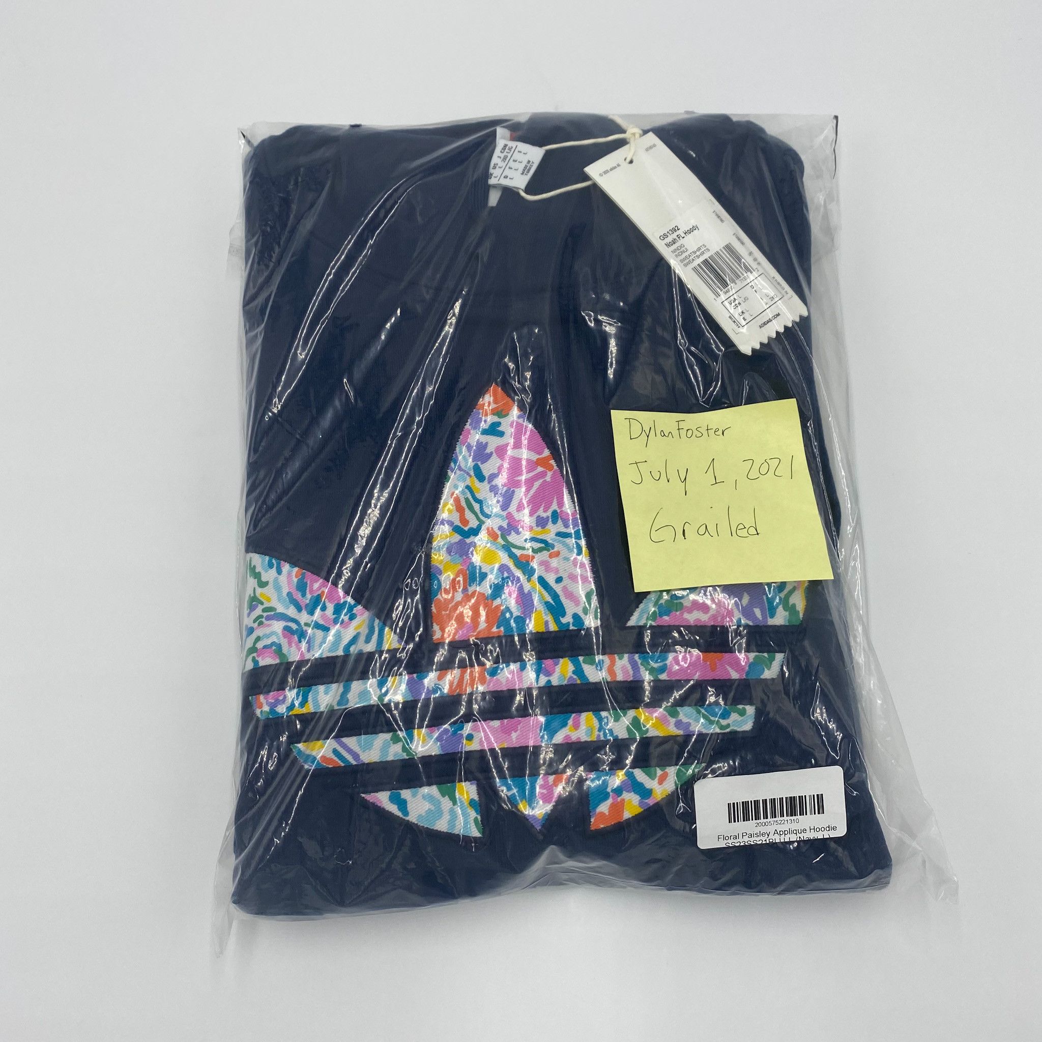 Adidas × Noah Noah x Adidas Floral Paisley Applique Hoodie Navy • L Size US L / EU 52-54 / 3 - 6 Thumbnail