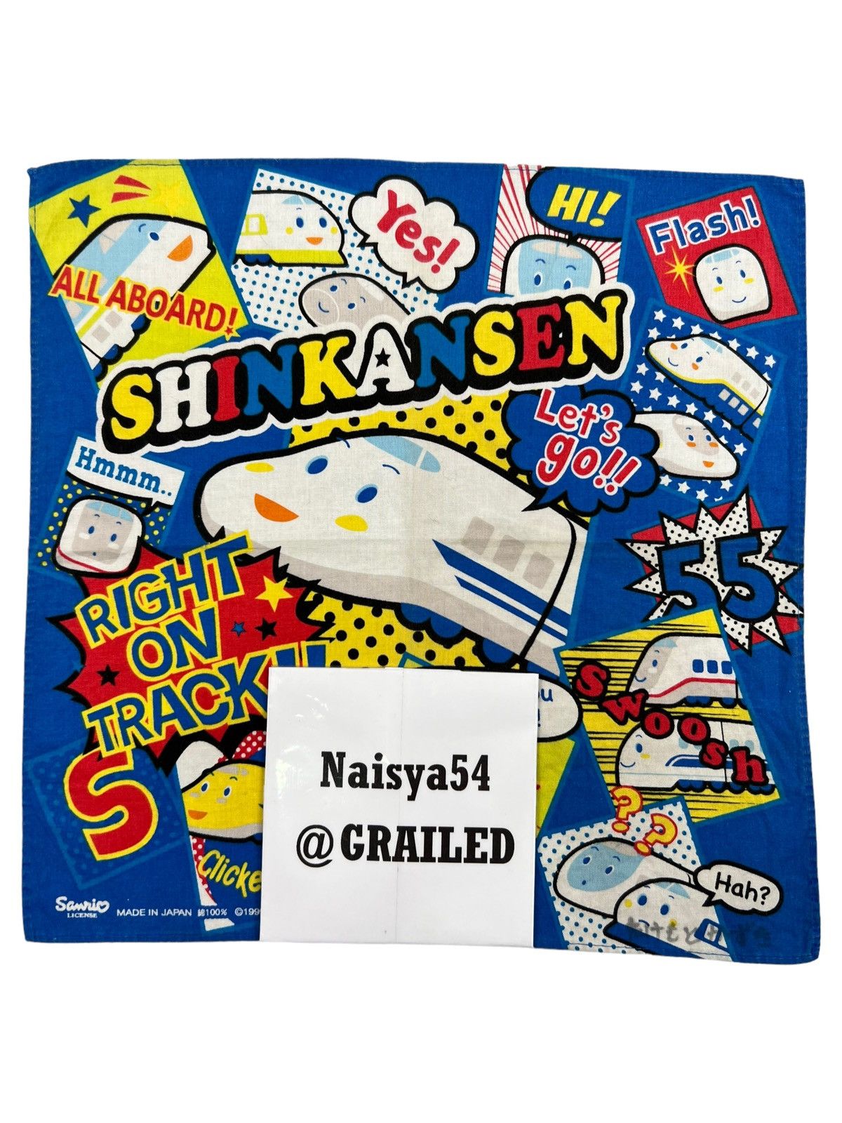Anime Shinkansen Handkerchief Neckerchief Bandana Pocketsquare Size ONE SIZE - 5 Thumbnail
