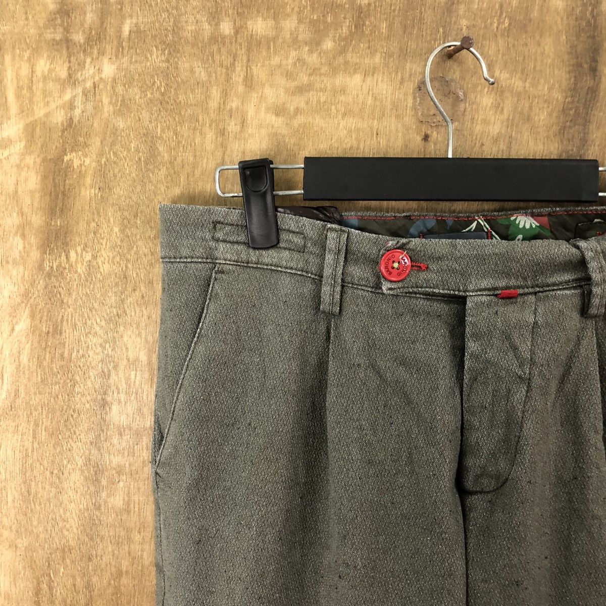 Vintage Baronio italian designer Grey Casual pants #6307 Size US 31 - 4 Thumbnail