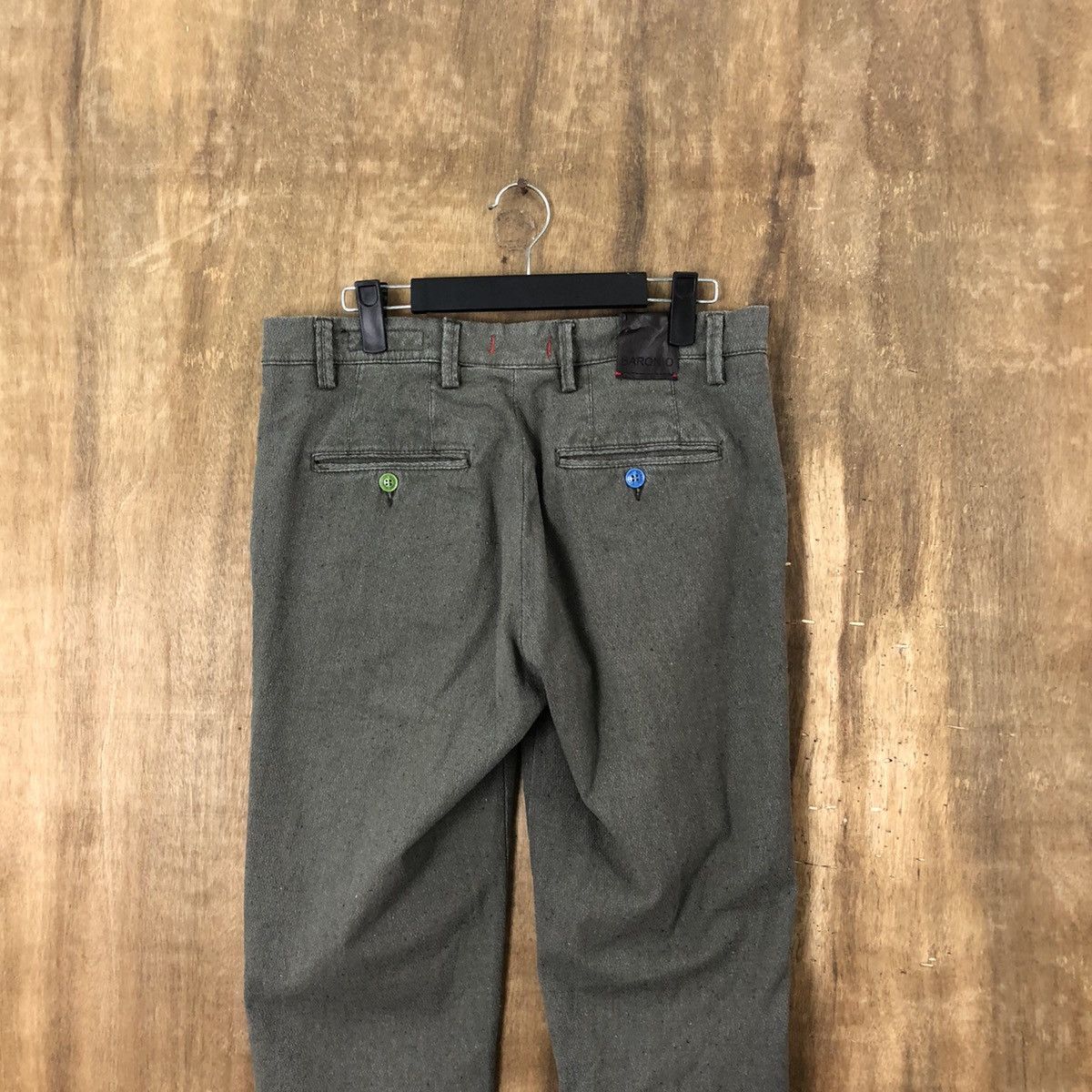 Vintage Baronio italian designer Grey Casual pants #6307 Size US 31 - 9 Thumbnail