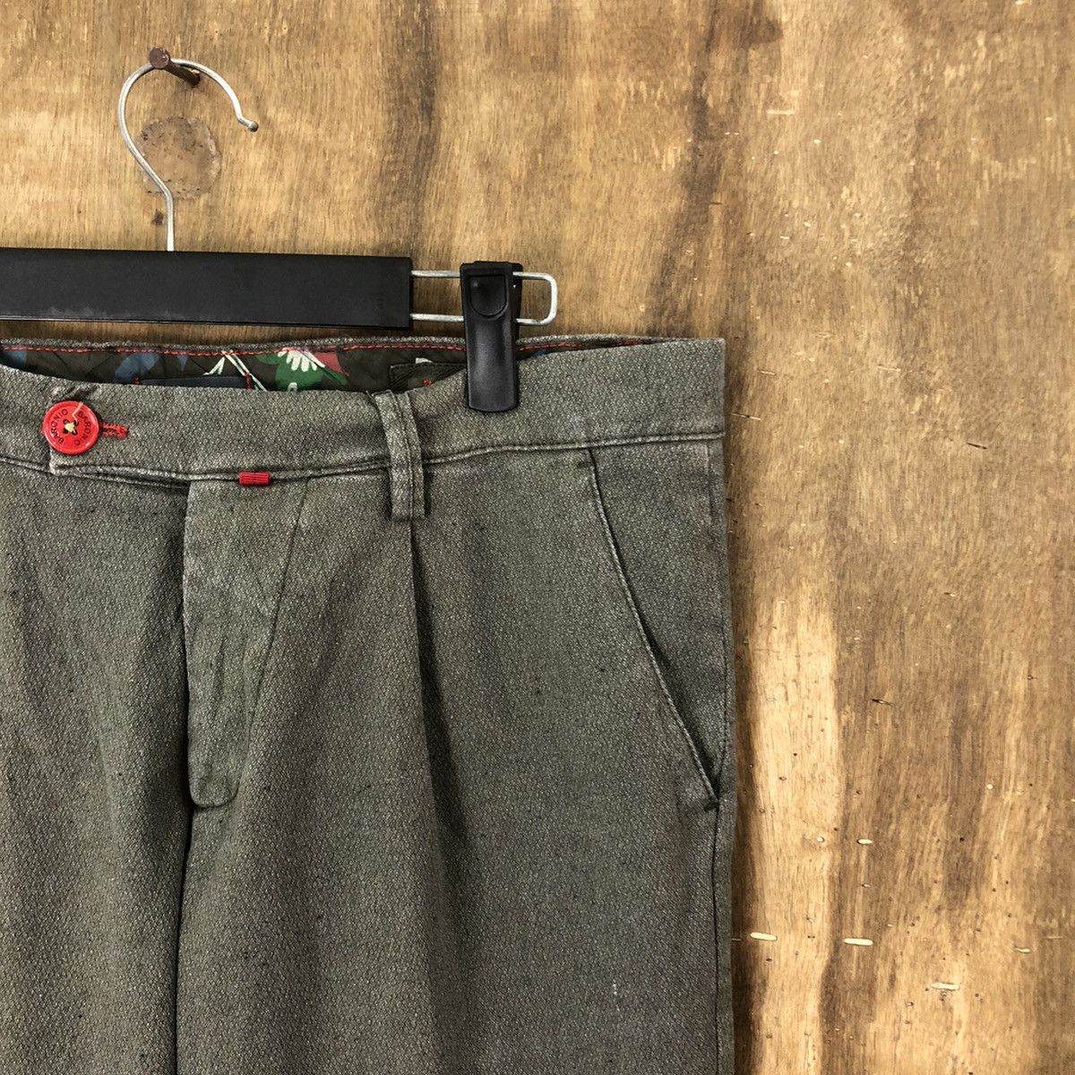 Vintage Baronio italian designer Grey Casual pants #6307 Size US 31 - 5 Thumbnail