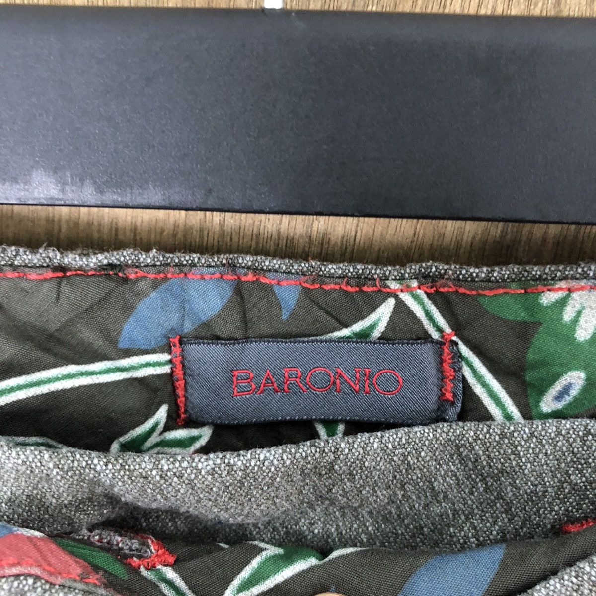 Vintage Baronio italian designer Grey Casual pants #6307 Size US 31 - 7 Thumbnail