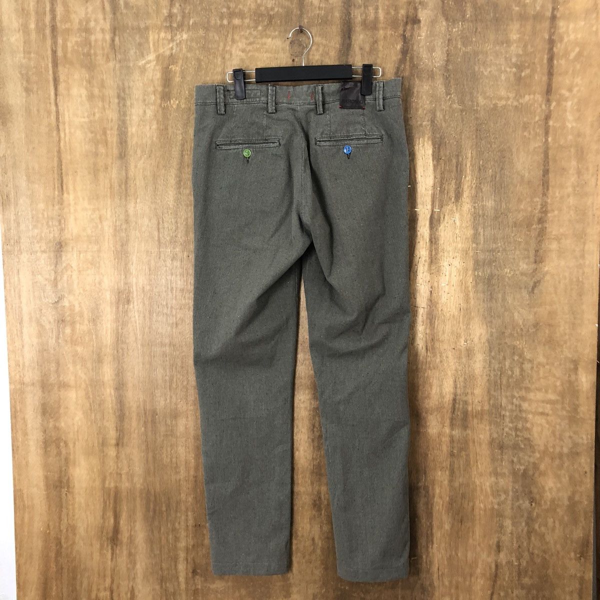Vintage Baronio italian designer Grey Casual pants #6307 Size US 31 - 8 Thumbnail