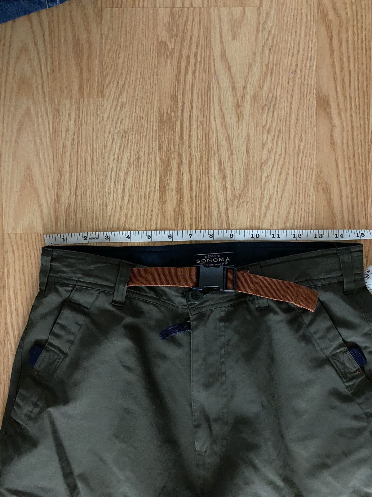 Sonoma Vintage Cargo Pants Green skate fit Baggy Y2K Size US 30 / EU 46 - 12 Thumbnail