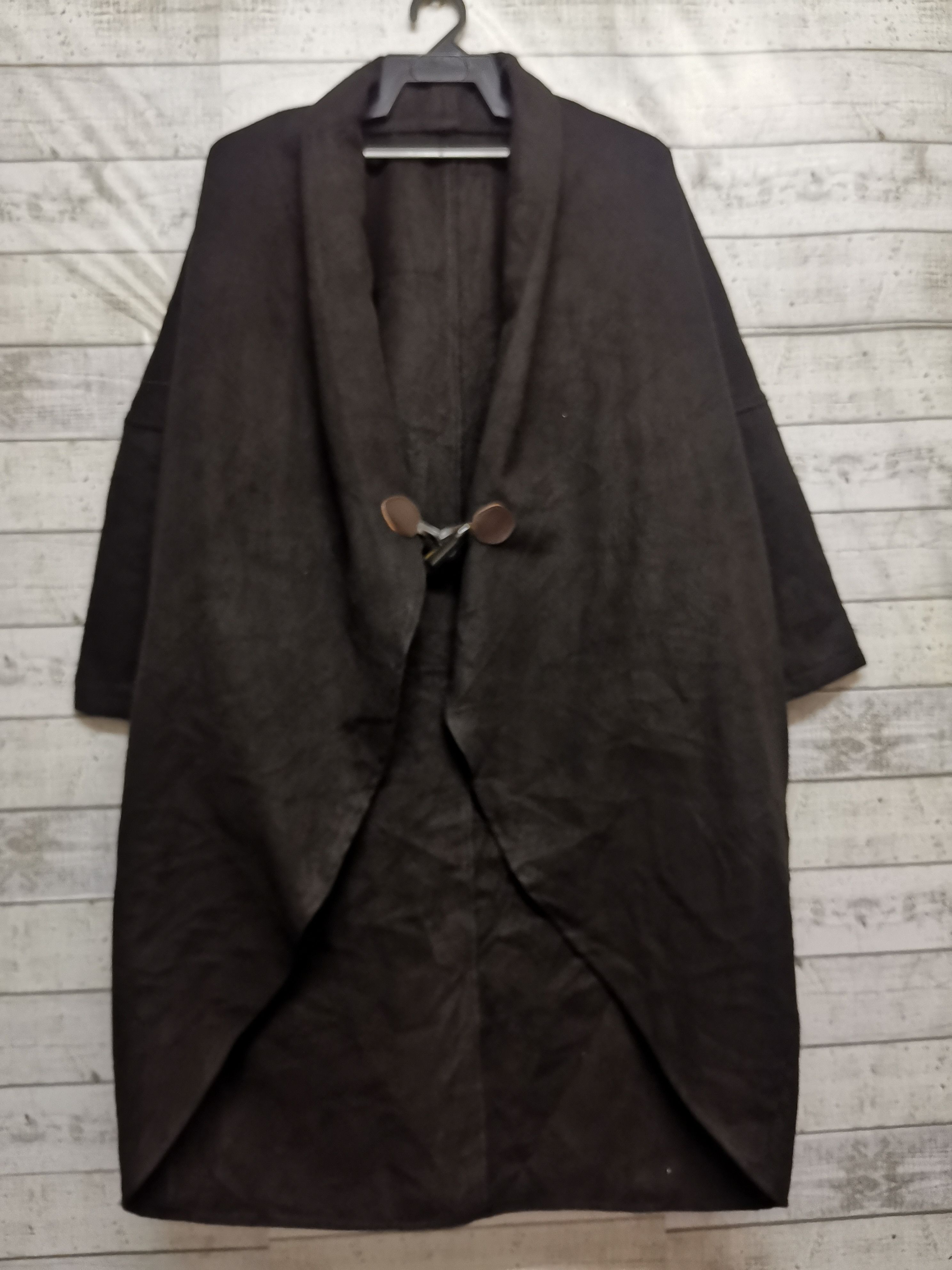image of Designer Miette Creation Of Gentle Comfort Black Cloaks Capes, Men's (Size Large)